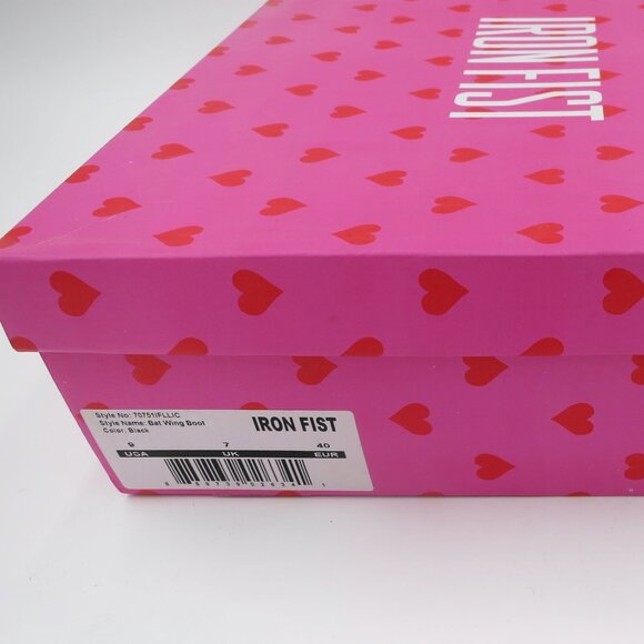 Iron Fist Bat Wing Platform Ankle Boot US 9 EU 40 NIB Halloween Goth - Picture 14 of 15